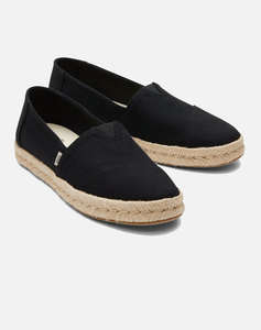 TOMS BLK REC SLUBBY WM ALROPE ESP
