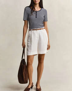 GANT БЛУЗА SLIM RIBBED SS HENLEY TOP