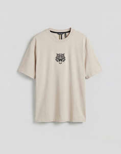 ANTONY MORATO PRE MMKS02608FA100258 T-SHIRT REGULAR FIT IN JERSEY COTTON FABRIC WITH TIGER PRINT МЪЖКА БЛУЗА