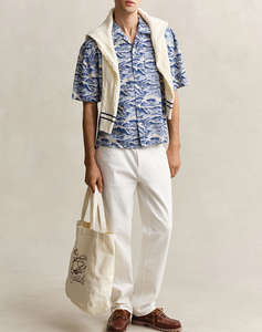 GANT SHIRT ΚΜ REL AOP CAMP COLLAR SS SHIRT