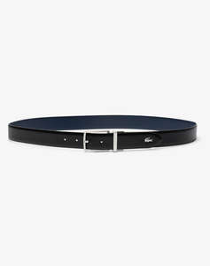 LACOSTE MENS BELT 35 PUNCH/PLAIN LEATHER