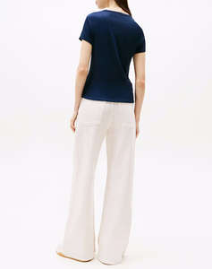 TOMMY JEANS TJW SLIM ESSENTIAL RIB SS EXT