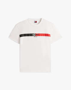 TOMMY JEANS TJM REG SIGNATURE STRIPE T EXT