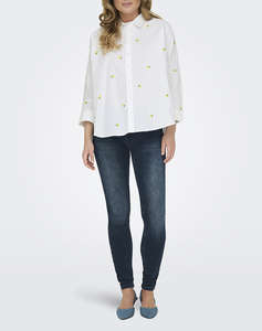 ONLY ONLNEW LINA GRACE LS EMB SHIRT NOOS WVN