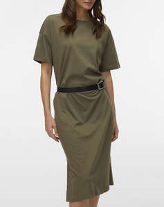 VERO MODA VMMOLLY SS OVERSIZE CALF DRESS NOOS