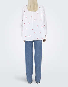 ONLY ONLNEW LINA GRACE LS EMB SHIRT NOOS WVN