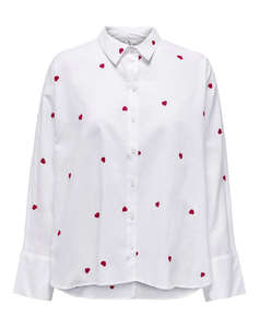 ONLY ONLNEW LINA GRACE LS EMB SHIRT NOOS WVN