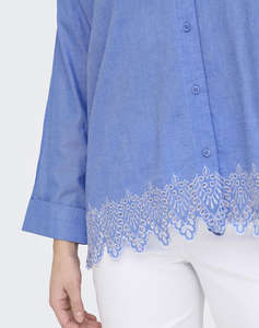 ONLY ONLGRACES TULUM LS EMB SHIRT NOOS WVN