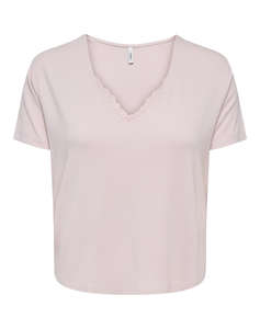 ONLY ONLRILLA S/S V-NECK LACE TOP JRS