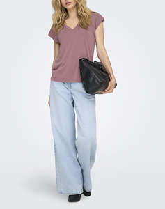 ONLY ONLFREE S/S MOD.V-NECK TOP JRS NOOS