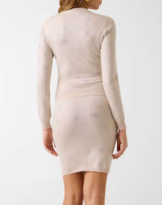 GUESS LS CN RHINESTONES 4G SWTR ДАМСКИ ПУЛОВЕР