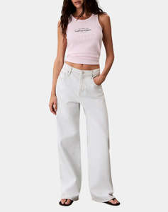 CALVIN KLEIN JEANS CONTOUR 2X2 RIB GRAPHIC TANK