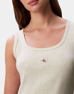 CALVIN KLEIN JEANS SL BABY RIB WOVEN LABEL SQUARE N