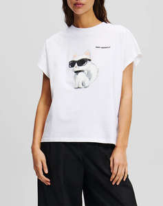 KARL LAGERFELD JEANS IKON AQUARELLE C LOOSE T-SHIRT