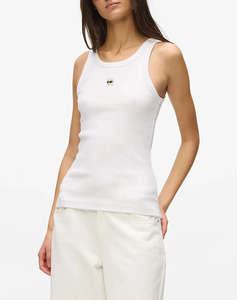 KARL LAGERFELD JEANS IKON RIBBED TANK TOP