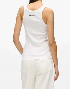 KARL LAGERFELD JEANS IKON RIBBED TANK TOP