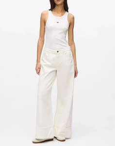 KARL LAGERFELD JEANS IKON RIBBED TANK TOP