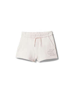 CALVIN KLEIN JEANS CK LOGO KNIT SHORTS