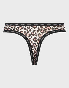 GUESS 3PACK PRINTED BASIC THONG ДАМСКО БЕЛЬО