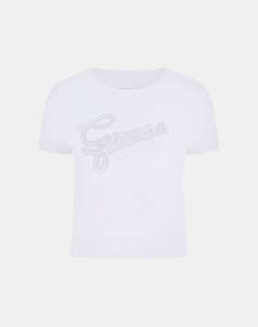 GUESS SS CN GUESS STUDS SCRIPT TEE ДАМСКА БЛУЗА