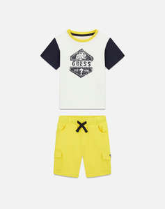 GUESS SET SS T-SHIRT + CARGO SHORTS ДЕТСКИ КОМПЛЕКТ BOY