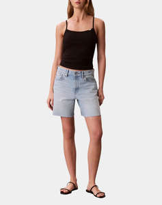 CALVIN KLEIN JEANS SL COTTON STRETCH STRAP CAMI