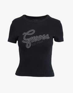 GUESS SS CN GUESS STUDS SCRIPT TEE ДАМСКА БЛУЗА