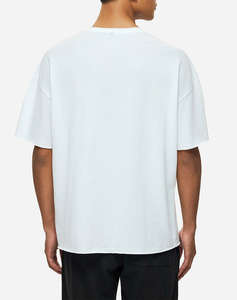 DIRTY LAUNDRY PIQUET T-SHIRT WITH RAW EDGES