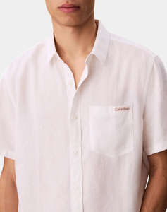 CALVIN KLEIN JEANS SS SOLID CAUSAL LINEN CLASSIC SH