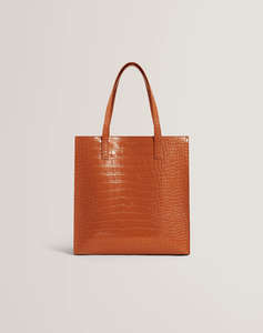 TED BAKER WENELLA Croc Effect Large Icon Bag