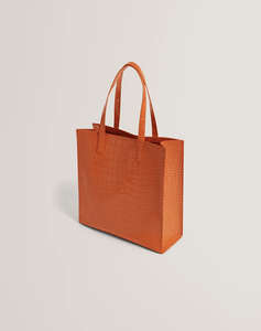 TED BAKER WENELLA Croc Effect Large Icon Bag