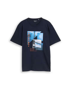 TOM TAILOR T-SHIRT WITH PHOT МЪЖКА ТЕНИСКА