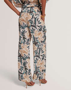 TED BAKER GRIESHA Printed Mid Rise Straight Leg Trouser