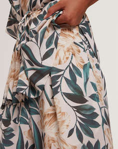 TED BAKER GRIESHA Printed Mid Rise Straight Leg Trouser