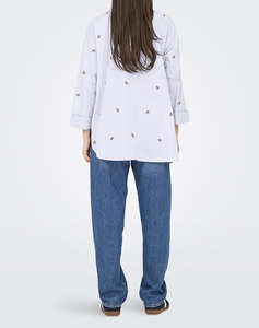 ONLY ONLNEW LINA GRACE LS EMB SHIRT NOOS WVN
