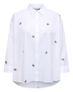 ONLY ONLNEW LINA GRACE LS EMB SHIRT NOOS WVN