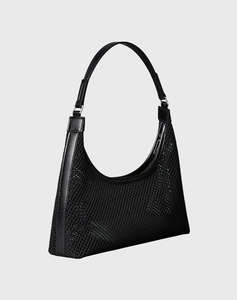 CALVIN KLEIN JEANS EMBLEM MESH SHOULDER BAG