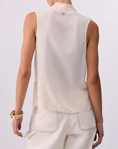 LIU JO BLACK_CA6C34_TOP SCOLLO A V ЖЕНСКА БЛУЗА