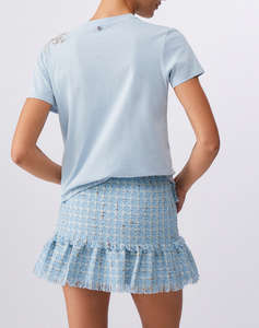 LIU JO BLACK_CA6J12_T-SHIRT C/PATCH ЖЕНСКА БЛУЗА