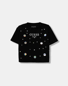 GUESS KIDS MIDI SEQUINS SS T-SHIRT ДЕТСКА БЛУЗА GIRL