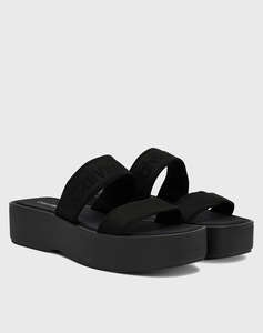 CALVIN KLEIN JEANS FLATFORM SNDL WEBBING