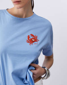 LIU JO WHITE_WA6J17_T-SHIRT MODA M/C ЖЕНСКА БЛУЗА