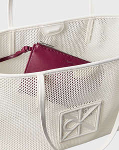 CALVIN KLEIN JEANS EMBLEM MESH TOTE