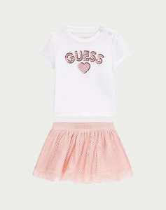 GUESS SET T-SHIRT+ SKIRT ДЕТСКИ КОМПЛЕКТ GIRL