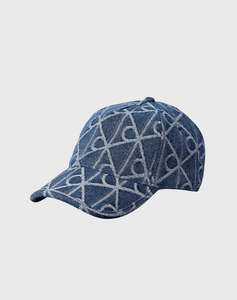 CALVIN KLEIN JEANS AOP JACQUARD DENIM BB CAP