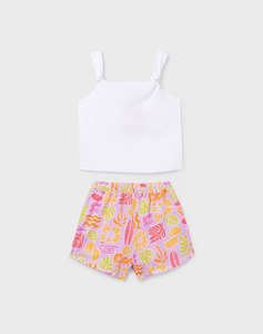 MAYORAL PRINTED SHORTS SET