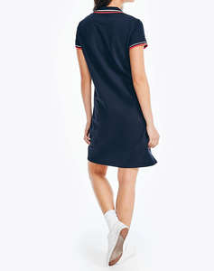 NAUTICA РОКЛЯ S/S TIPPED KNIT OCEAN POLO DRESS