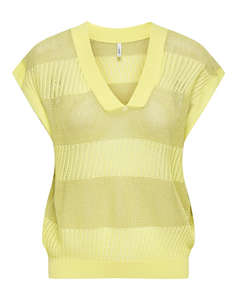 ONLY ONLNOELLE SS STRUCTURE GLITTER VNECK KNT
