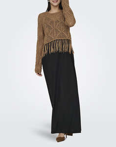 ONLY ONLLEONIE LS STRUCTUR FRING ONECK CC KNT