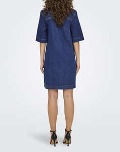 ONLY ONLBELLE S/S BUTTON DRESS DNM GUA NOOS
